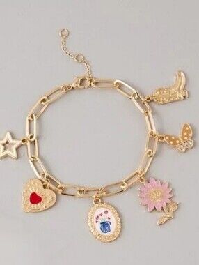 🪷NWT American Eagle AE Chunky Charm Bracelet